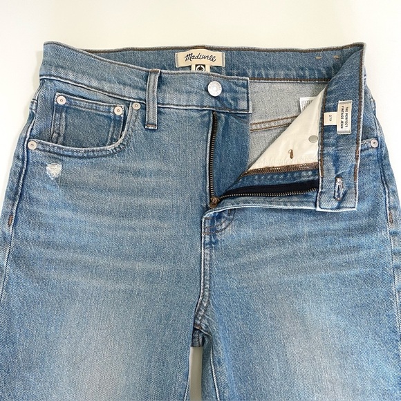 NWT Madewell Petite Perfect Vintage Jean High Waist Distressed Denim Coney 27P - Picture 12 of 16